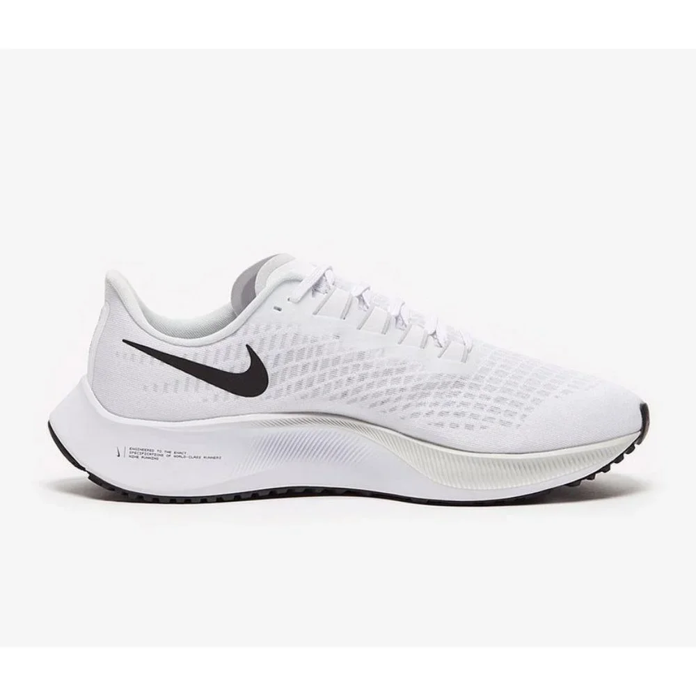Nike Air Zoom Pegasus 37 Men's Shoes Sneakers Running White Black BQ9646-100 - Picture 1 of 5